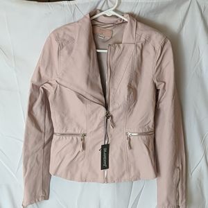 Blank NYC Blush Pink Leather Jacket